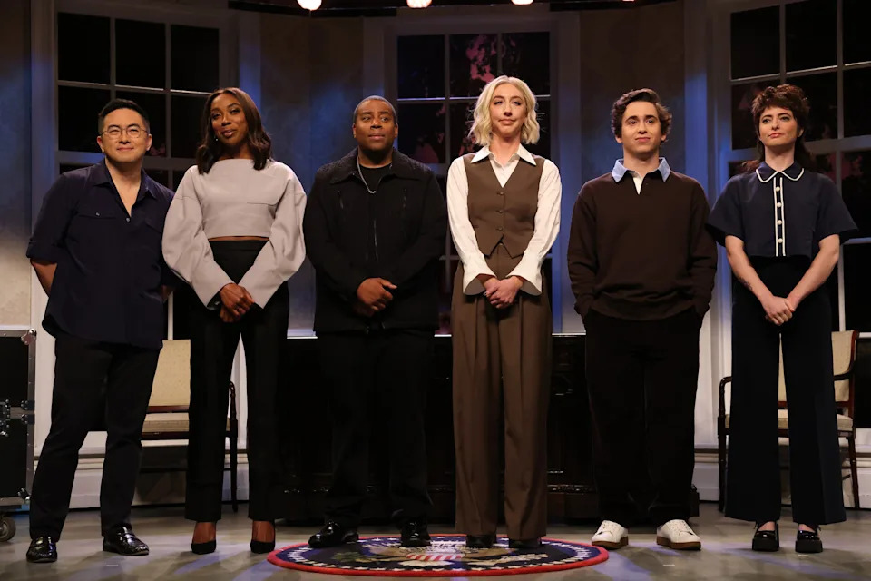 The 'SNL' cast has had a major shake-up for Season 51, with multiple cast members having either lost their contracts or quit before Yang's mid-season move. / NBC / Will Heath/NBC via Getty Images