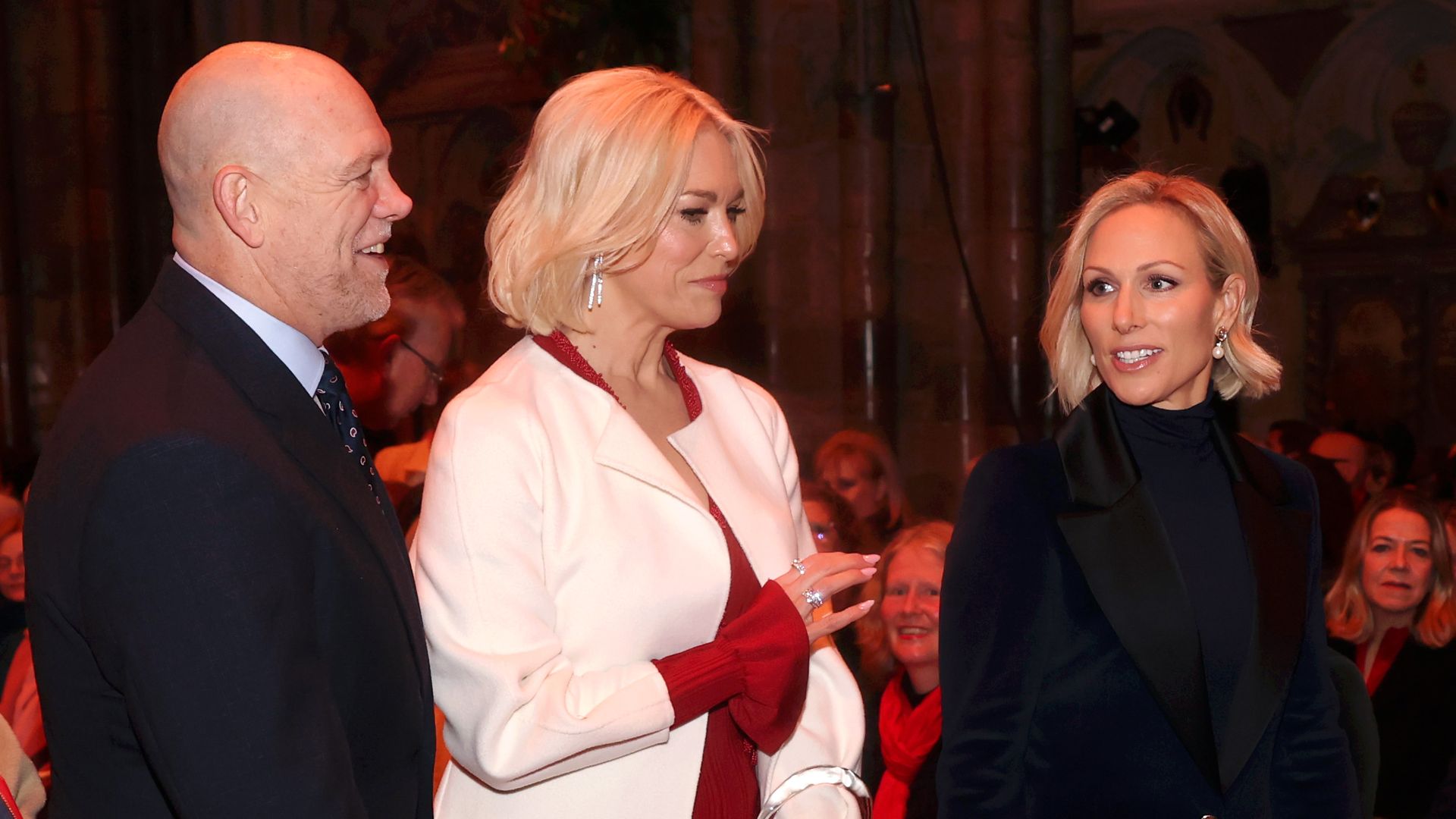 Mike Tindall, Hannah Waddingham and Zara Tindall all chat