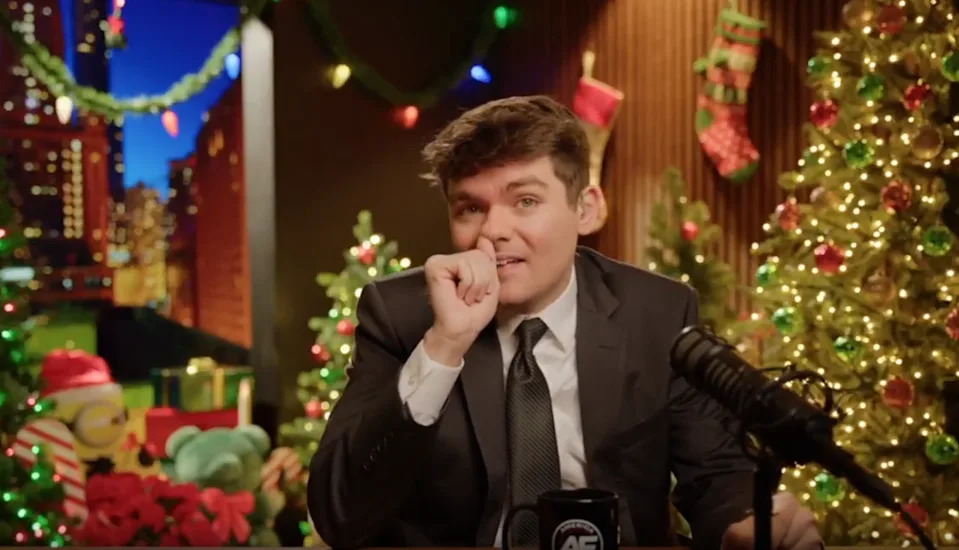 Nick Fuentes unleashed a tirade against Tucker Carlson this week, once again suggesting the ex-Fox News star was part of the CIA. (Rumble)