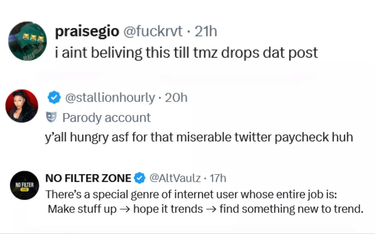 Fans reacted to the rumor of Meg and Klay breaking up (Image via X) Fans reacted to the rumor of Meg and Klay breaking up