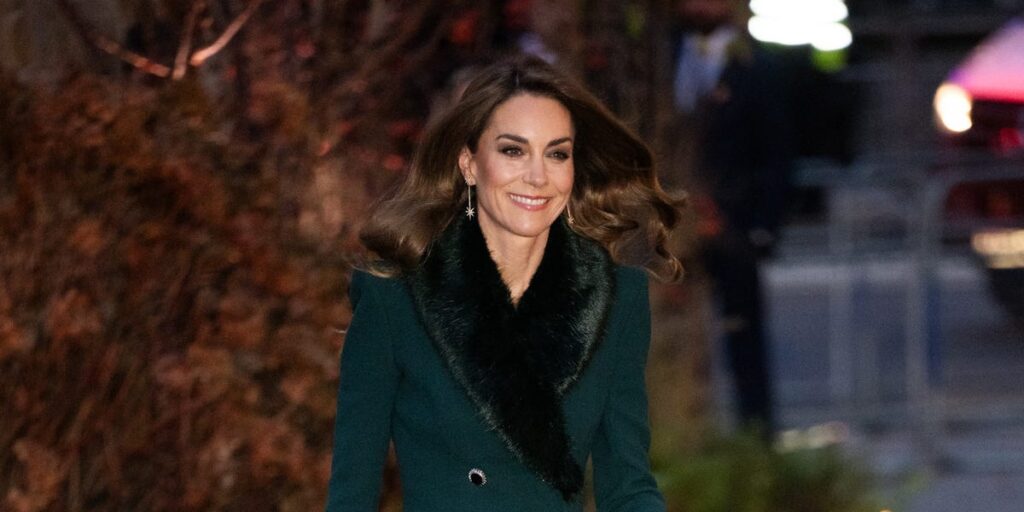 Kate Middleton Bundles Up in Fur-Trimmed Coat for Her Christmas Carol Service