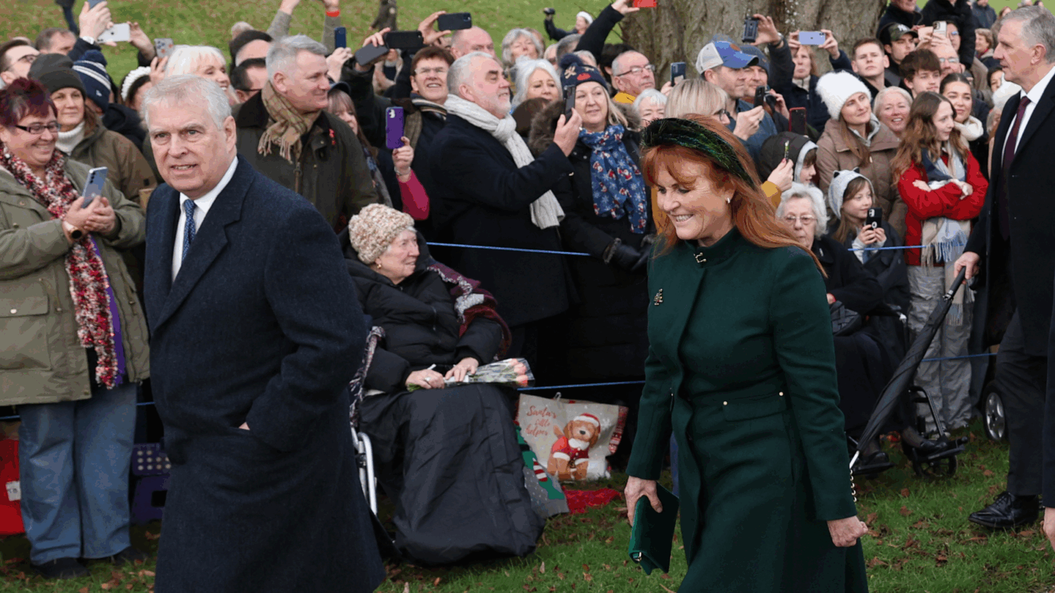 Sarah Ferguson and Ex-Prince Andrew Won’t Have a “Terrible Christmas” Sarah Ferguson and Prince Andrew walking to church on Christmas Day 2023