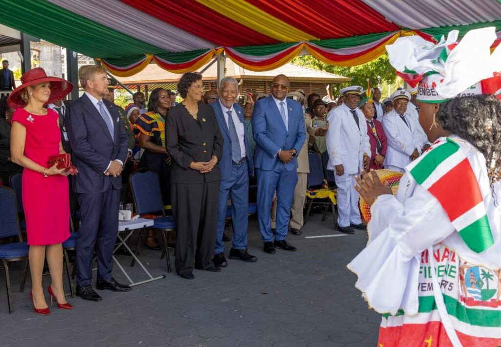 Dutch royals visit Suriname to help celebrate country’s 50th anniversary of independence