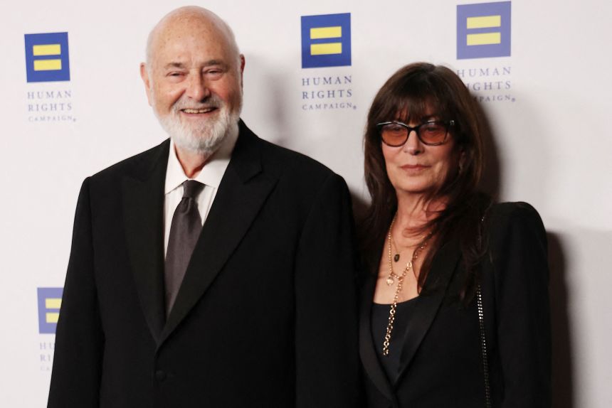 Rob Reiner and his wife Michele Singer Reiner attend the Human Rights Campaign's 2025 LA Dinner at the Fairmont Century Plaza in Los Angeles on March 22, 2025.