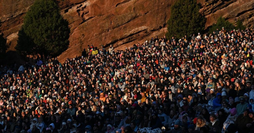 Colorado's Red Rocks Amphitheatre best-attended amphitheater and second-best-attended U.S. venue in 2025