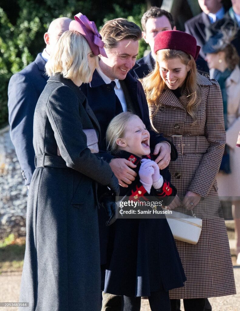 Lena Tindall with cousins, Princess Beatrice and her husband Edoardo Mapelli Mozzi, and mom Zara Tindall