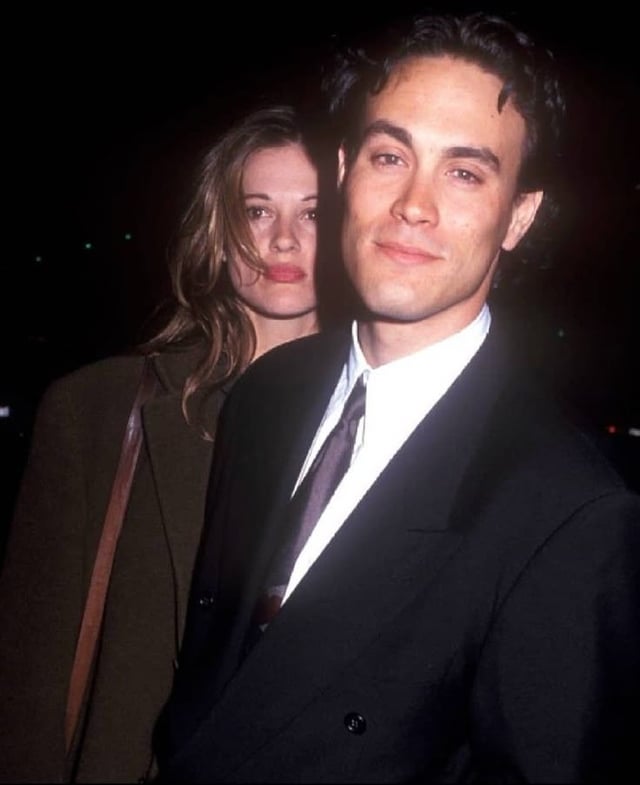 Late Brandon Lee and his fiancee Eliza Hutton