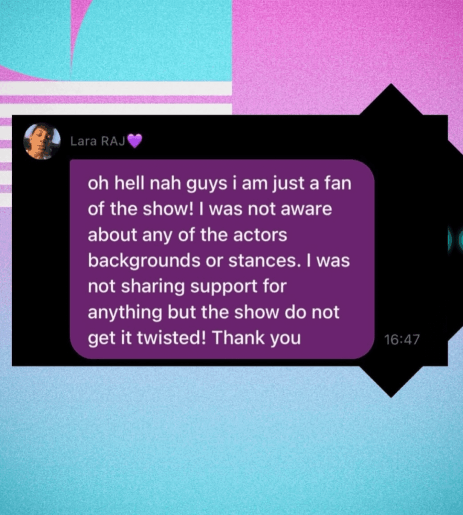 Katseye Lara Raj clarifies her comment on calling Noah Schnapp's character in Stranger Things S5 hot.