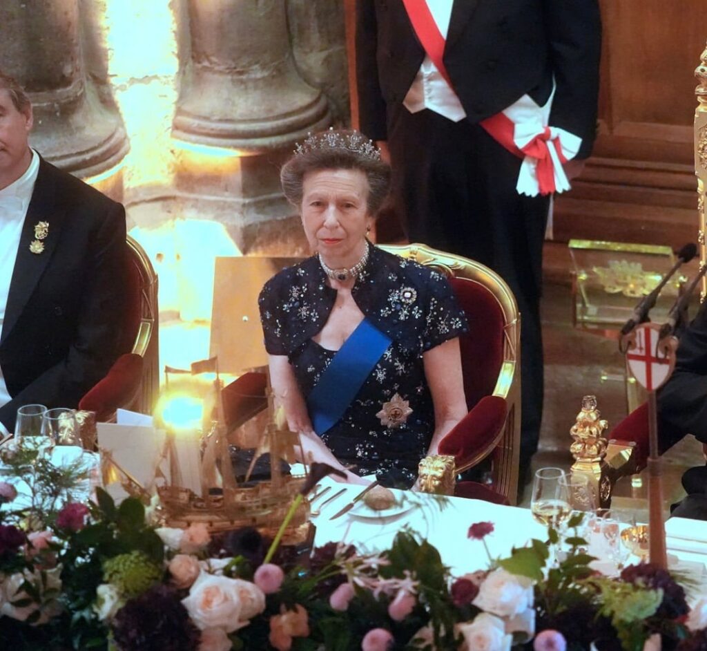 Princess Royal at Guildhall Banquet