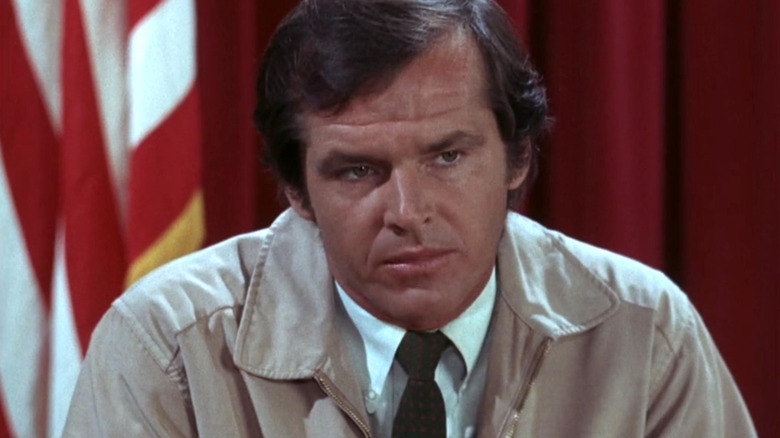 Jack Nicholson's Marvin Jenkins looks thoughtful in court in The Andy Griffith Show
