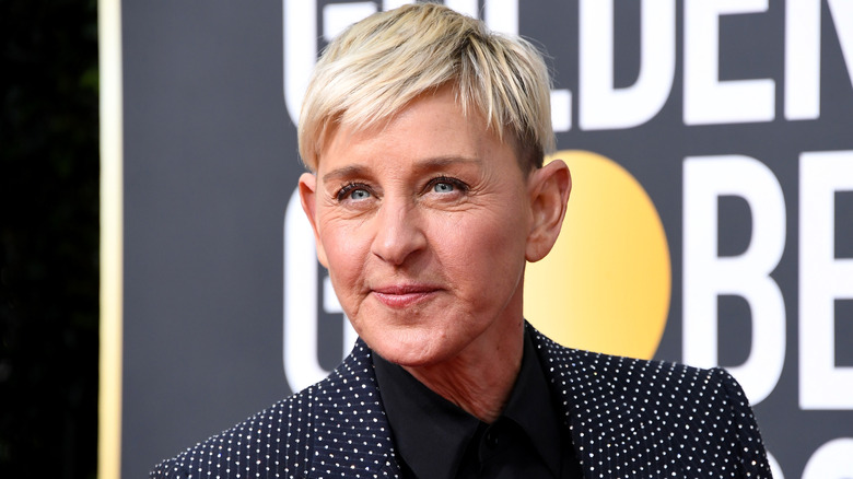 Ellen DeGeneres posing on the red carpet