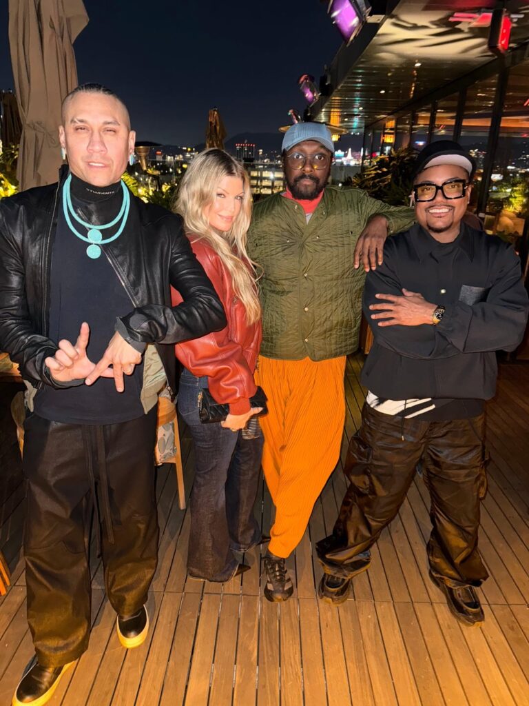 The Black Eyed Peas reunited last night