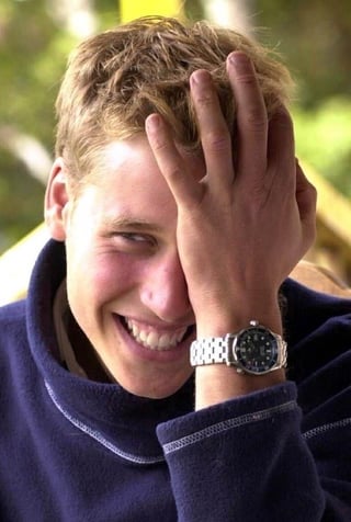 Prince William of Wales during his gap year in Chile, December 2000.