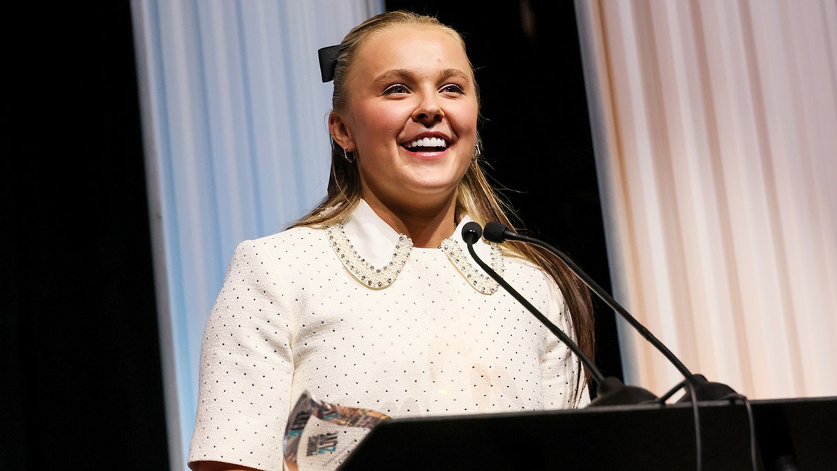 JoJo Siwa revealed she went to the hospital because "one of my ovaries had a cyst on it that burst and was bleeding in my stomach."