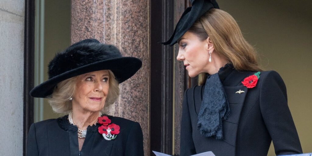 Kate Middleton breaks major royal protocol with Queen Camilla kiss Kate Middleton breaks major royal protocol with Queen Camilla kiss