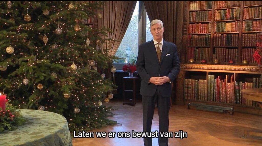 King Phillipe of Belgium gave his Christmas address in all three of the country’s official languages, French, Dutch and German