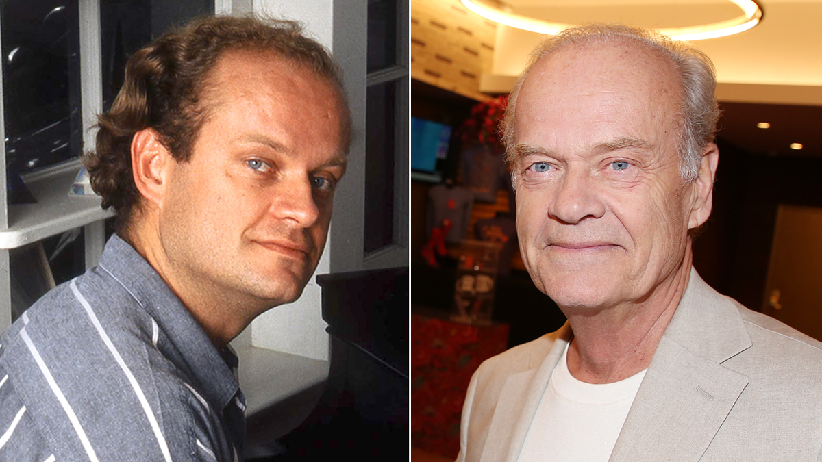 A split of Kelsey Grammer in the 80s and in 2025. 