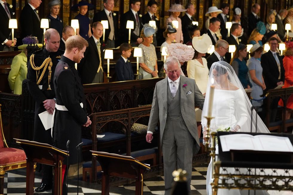 King Charles and Meghan Markle