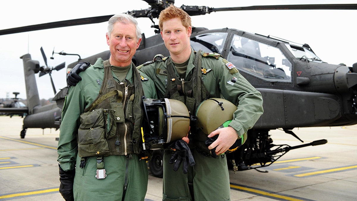 Charles was there to celebrate when Prince Harry was promoted to Captain in 2011.