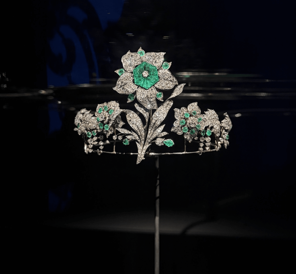 Tiaras galore on display at the Dynastic Jewels exhibition at Hôtel de la Marine in Paris