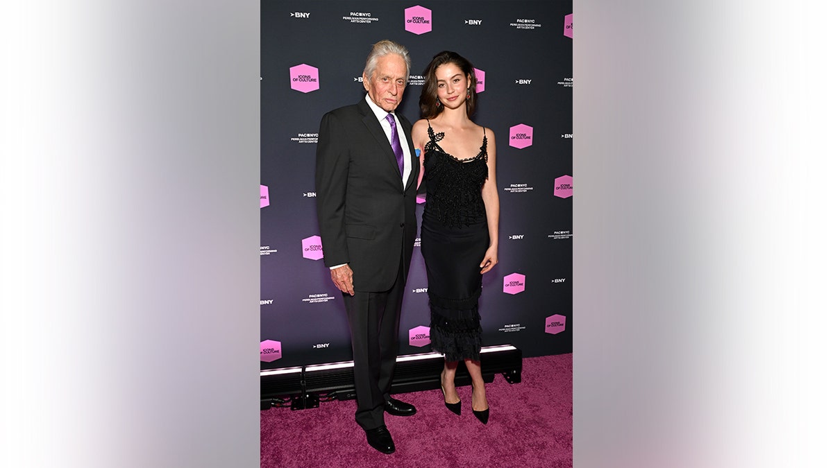 Michael Douglas with daughter Carys