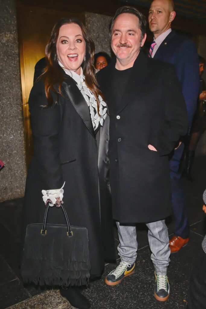 Melissa McCarthy and Ben Falcone smile widely on their date night in New York City on Dec. 8.