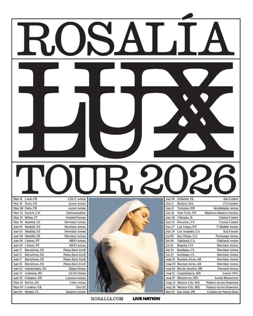 Rosalía announces the ‘LUX’ tour