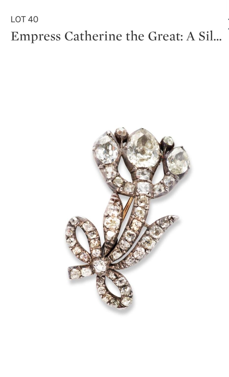 Russian Imperial jewels recently sold at auction