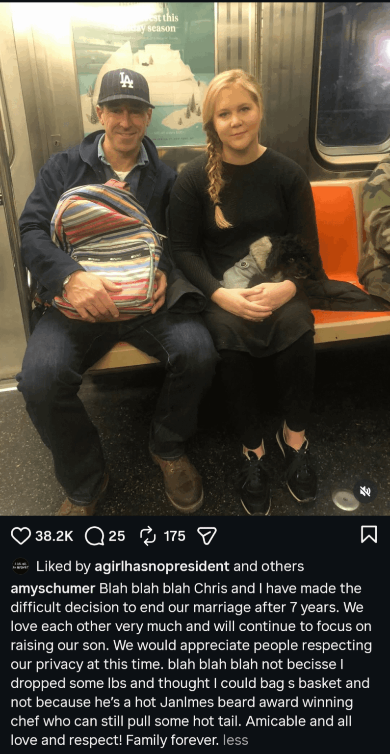 Amy Schumer confirms rumors