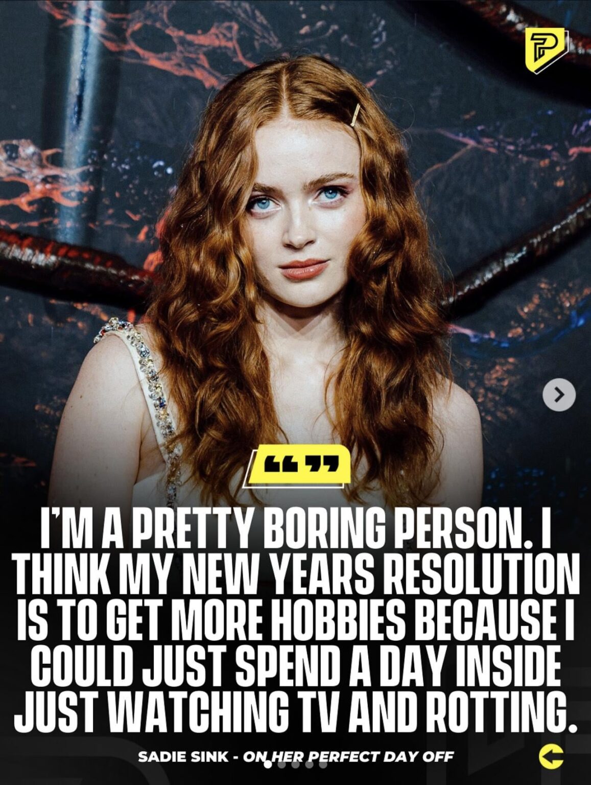 ‘Stranger Things’ star Sadie Sink says her favorite hobby is watching tv and rotting