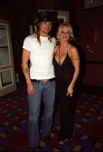 Pamela Anderson and singer Kid Rock attending party for the HBO film, "The Gathering Storm" (Photo by Steve Eichner/WWD/Penske Media via Getty Images)