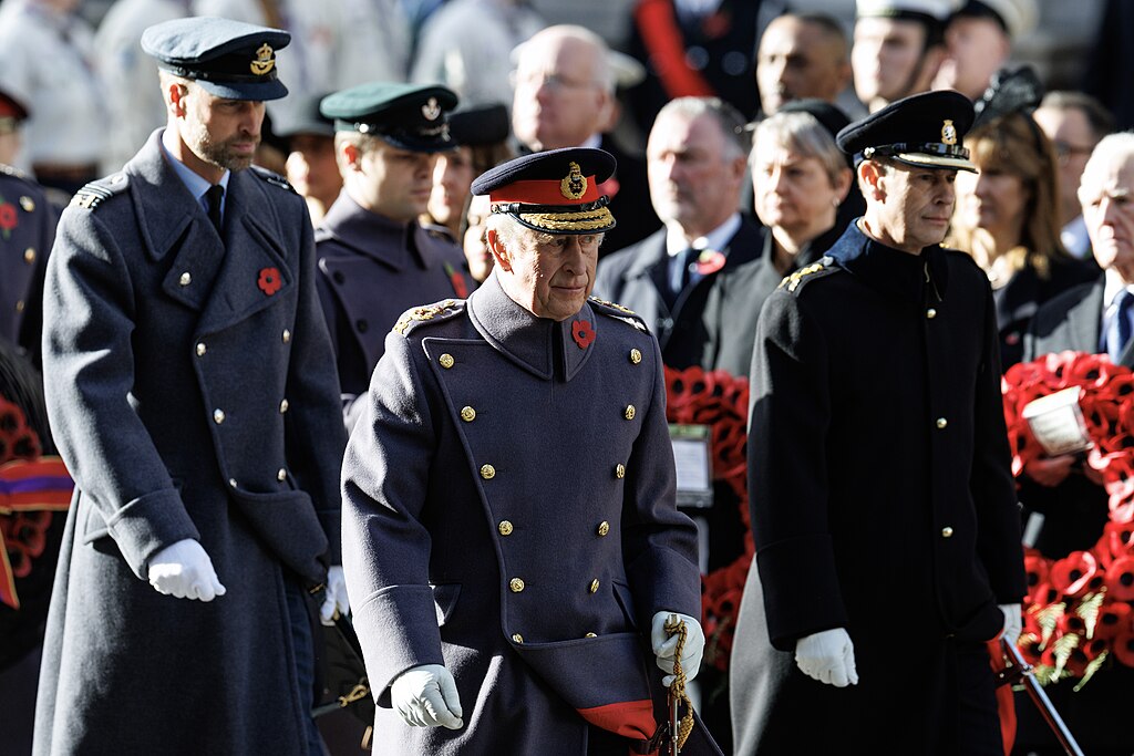 Prince William, King Charles and Prime Minister Keir Starmer