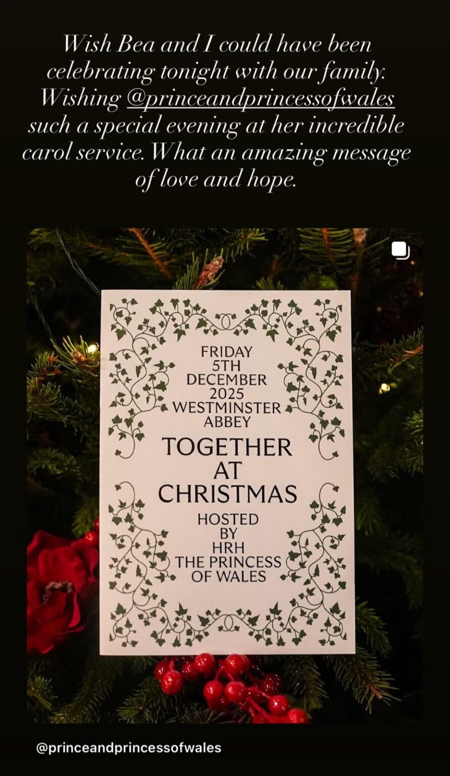 Eugenie sends support to Kate on Instagram after she and Beatrice miss Christmas event