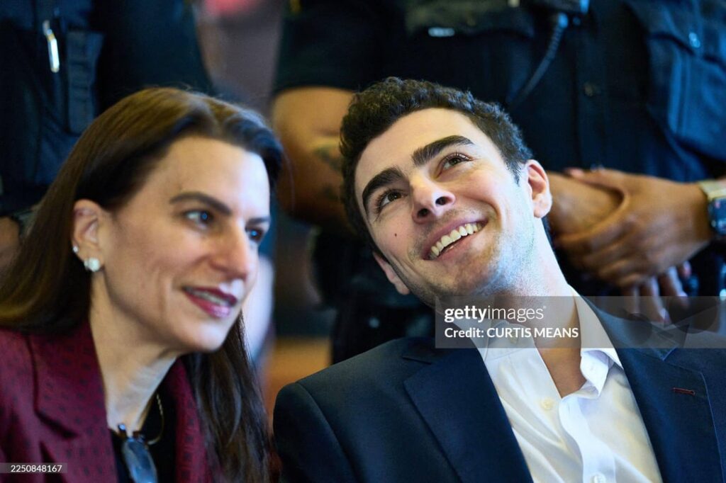 Luigi Mangione with his lawyer, Karen Friedman Agnifilo, in NYC court, 12 December