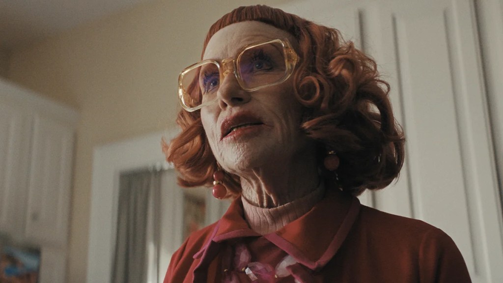 Amy Madigan as Aunt Gladys in "Weapons" (Credit: Warner Bros.)