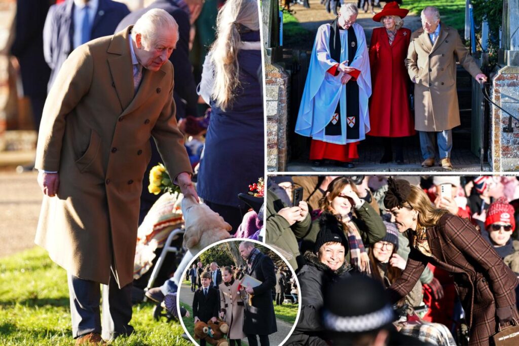 Disgraced ex-Prince Andrew's daughters show united front with royals at Christmas church service: photos