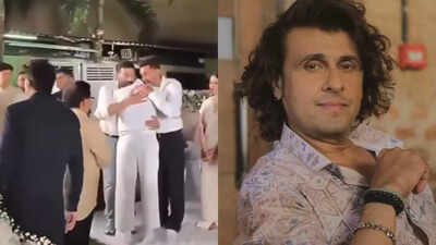 Sonu Nigam comforts Sunny and Bobby Deol as they break down in tears at Dharmendra’s prayer meet - Watch