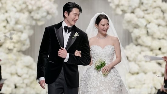 Kim Woo-bin and Shin Min-a tied the knot in a gorgeous wedding ceremony. (Instagram)