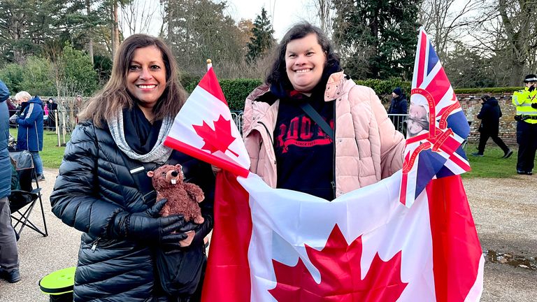 Noela, from Canada, with her daughter Jackie.