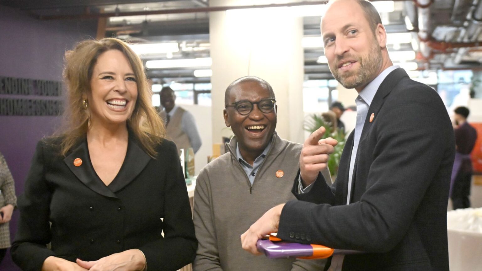 Prince William marks 20 years as patron of Centrepoint, a homelessness charity Princess Diana championed | UK News The Prince of Wales visits the new Centrepoint offices to mark his 20th anniversary as patron. Pic: PA
