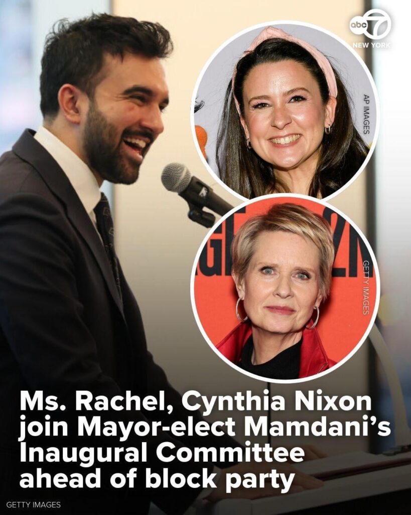 Zohran Mamdani shares that Ms. Rachel, Cynthia Nixon, The Kid Mero & more have joined the inaugural committee for his January 1st swearing-in. | "I'm honored to be joined by some of the most creative and experienced minds in the city as we build an inauguration that is truly by and for New Yorkers.”