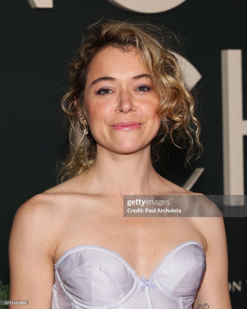 Tatiana Maslany and Brendan Hines at NEON's LA premiere of Park Chan-wook's 'No Other Choice' (December 9, 2025)