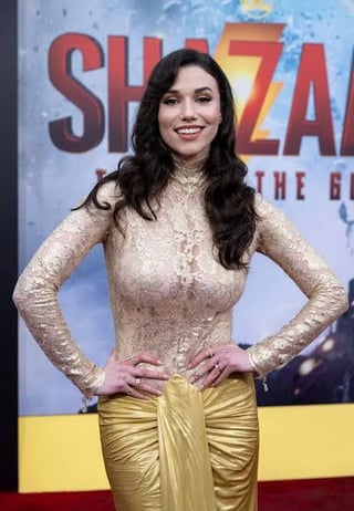 Grace Caroline currey Shazam premiere March 2023