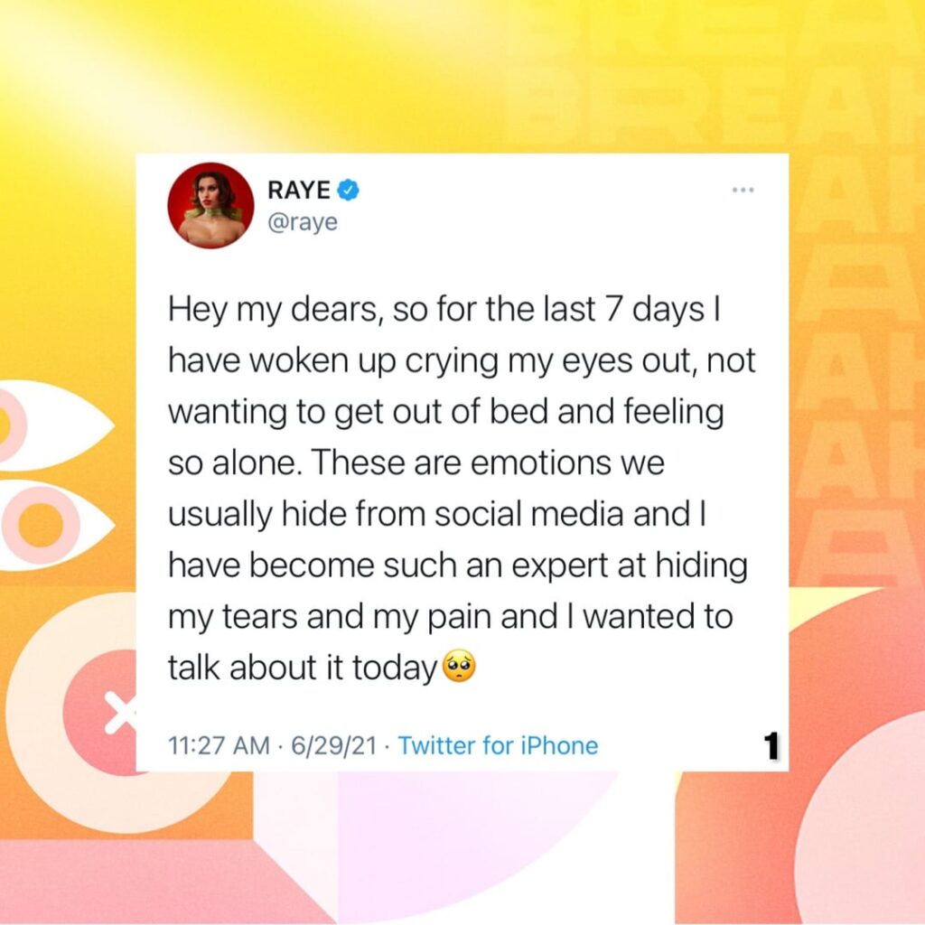 RAYE's first step towards being an independent artist (2021)