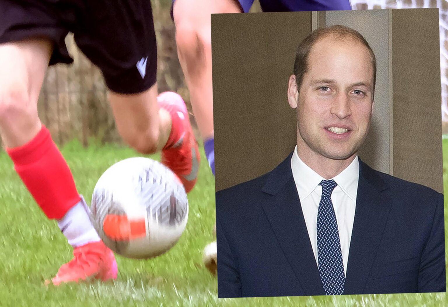 Prince William spotted in Finchampstead watching Louis play football