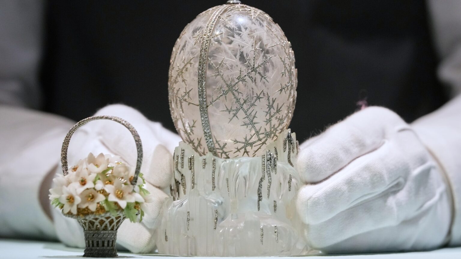 Crystal egg crafted for Russian royalty shatters record and sells for $30.2 million Crystal egg crafted for Russian royalty shatters record and sells for $30.2 million