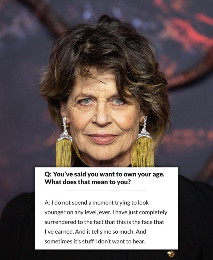 ‘Terminator’ star Linda Hamilton, 69, speaks on aging in Hollywood: “I do not spend a moment trying to look younger on any level, ever. I have just completely surrendered to the fact that this is the face that I’ve earned. And it tells me so much. And sometimes it’s stuff I don’t want to hear.”