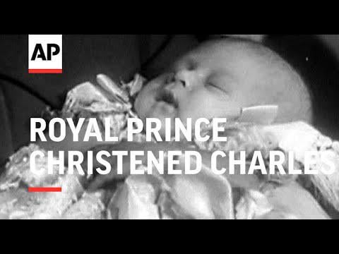 From the AP archives, video news coverage of the future King Charles’ christening which took place on this day in 1948