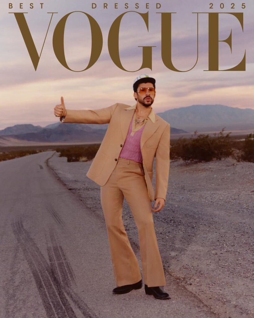 Bad Bunny for the Vogue's Best Dressed 2025 Cover; Photography by Coco Capitán