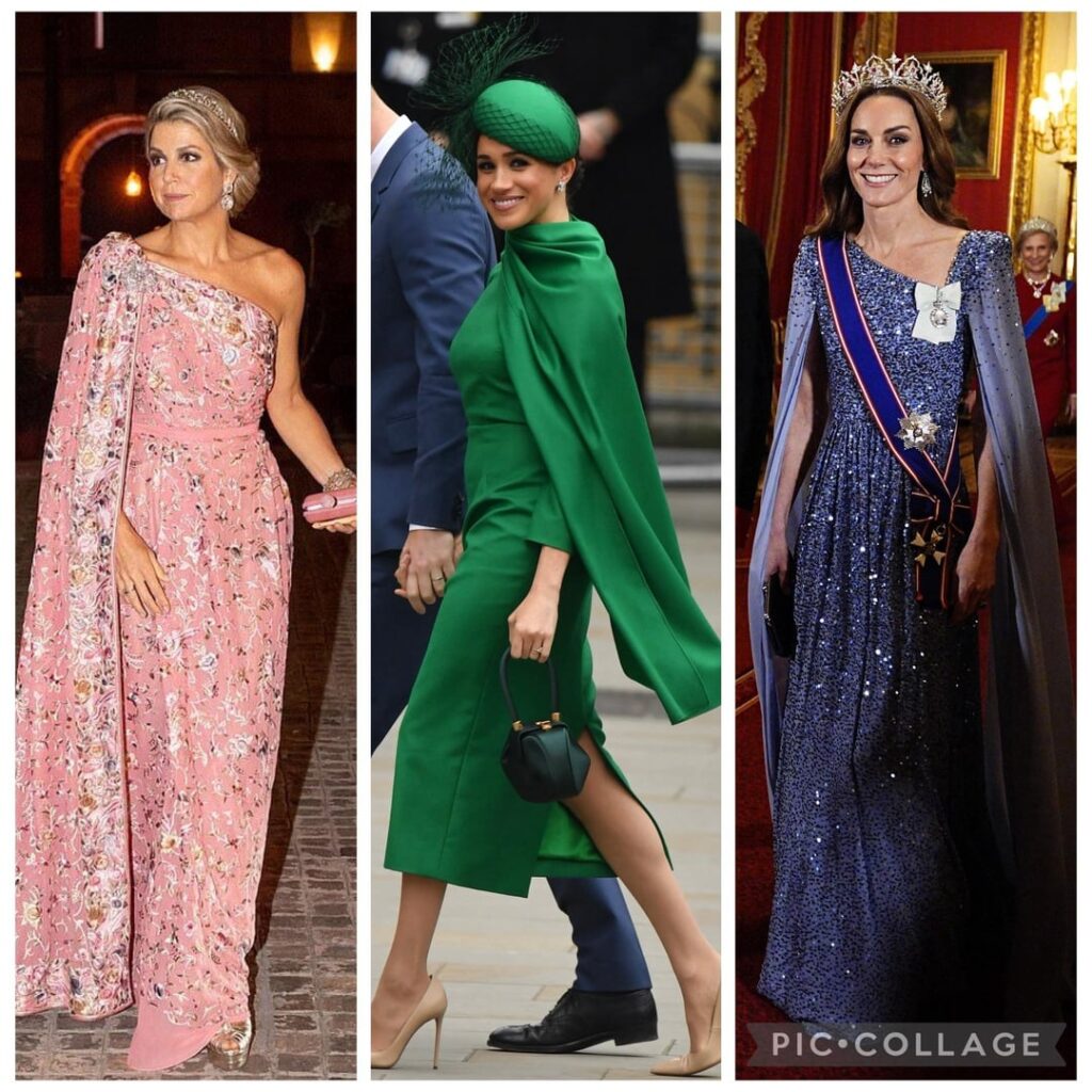 Who is the Queen of the cape dress?